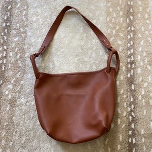 Brown tote bag